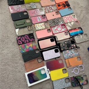 Assorted iPhone 12 Pro Max and 15 pro max Cases Collection